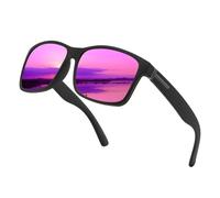 jiejack Gafas de sol para hombre, polarizadas, para mujer, unisex, adecuadas para conducir, pescar, viajar, deportes al aire libre, moda, Lámina morada