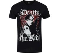 JIEKXAONF Soul Eater Death The Kid Men's Black Short Sleeve T-Shirt Black