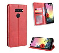Jielangxin Funda de Cuero PU Funda para LG K50S,Funda para LG LMX540BMW K Series K50S 2019 / LMX540EMW Funda Carcasa Case Funda Red