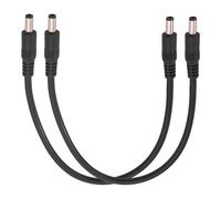Jienk 2 cables de alimentación CC de 5,5 mm x 2,1 mm macho a macho de 12 V, CC 5,5 x 2,1 mm, 18 AWG, cable de repuesto para cámara de seguridad CCTV, DVR, tira de luz LED, taladro eléctrico de uñas (1