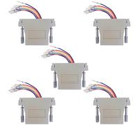 Jienk Adaptador modular DB25 a RJ45, adaptador Ethernet RS232 DB25 a RJ45 hembra (DB25 macho a RJ45)