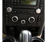 JIERS para Land Rover Range Rover Sport L320 2005-2008, Perilla de Volumen de Aire Acondicionado de Coche Cromado ABS Cubierta embellecedora Accesorios de Coche