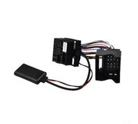 JieRui BT 5908 - Adaptador de cable auxiliar de 12 pines compatible con BMW E60 5 Series 2004-2010 y E63 E64 6 Series Coupe Cabriolet compatible con función de entrada auxiliar