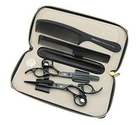 JIESENYU - Tijeras de peluquería japonesas de 6 pulgadas Tijeras de peluquero profesionales conjunto de adelgazamiento de corte