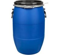 JIESOO Barriles Grandes Almacenamiento Agua/Tanque Agua, Barril Tambor Contenedor Plástico Multifunción, Grande Abierto con Tapa Y Anillo Cierre for Envío(120L)