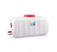 JIESOO Contenedor Agua Plástico con Grifo, Tanque Portátil Exteriores Cubo Resistente For Camping, Pesca, Senderismo, Recorrido Sin Conductor(110L)
