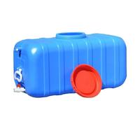 JIESOO Contenedor Agua Portátil Adecuado Potable Al Aire Libre El Hogar Fábricas Campos Cultivo Industria Vehículos Autónomos Campamentos(Blue,25L)