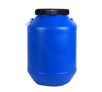 JIESOO Cubo Agua 25/50/60L Tanque Agua Doméstico, Tanque Agua Plástico Apto For Alimentario Exteriores,Tanque Circular Grande Campamento(Blue,25L)