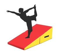 JIESOO Estera Gimnasia Inclinada Plegable, Cuña Antideslizante Y Resistente Desgaste for Ejercicio Aeróbico Casa(83x60x35cm)
