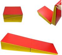 JIESOO Esterilla Inclinada Gimnasia Antideslizante Plegable Diseño Compacto Que Ahorra Espacio Perfecta For Sesiones Entrenamiento Habilidades Deportivas Y Fitness En Casa(150x75x35cm)