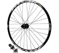 JIESOO Juego Ruedas Bicicleta MTB Llanta Bicicleta Aleación Aluminio, Bujes Casete Rueda Delantera Trasera Montaña con Rodamiento Sellado 32H for 7-12 Velocidades(Black Rear Wheel,27.5 Inch)