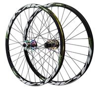 JIESOO Juego Ruedas MTB 26/27,5/29 Pulgadas,Freno Disco Liberación Rápida,Llanta Aleación Doble Capa, Rueda Delantera Y Trasera for Cassette 7 A 12 Velocidades 32 Agujeros(Color,27.5inch)