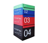 JIESOO Jump Box - Caja de entrenamiento de espuma suave mejorada, apilable, utilizada para entrenamiento de salto, entrenamiento de presión y entrenamiento físico, adecuada para ejercicio de gimnasio