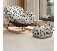 JIESOO Mecedora Moderna Cómoda Mecedora con Asiento Suave Y Respaldo Alto, Ideal For Dormitorio Y Sala De Estar.(C)