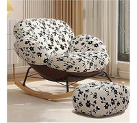 JIESOO Mecedora Moderna Cómoda Mecedora con Asiento Suave Y Respaldo Alto, Ideal For Dormitorio Y Sala De Estar.(B)