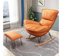JIESOO Sillón Mecedor Deslizante con Otomana Sofá Individual Reclinable For Ocio Perezoso, Sofá Un Solo Asiento For Sala De Estar, Balcón, For Interior Sala Estar Dormitorio