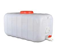 JIESOO Tanque Agua Plástico Grueso Contenedor Emergencia con Grifo For Senderismo Aire Libre Y Huracanes(300L)