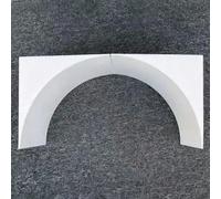 Jievmrs Kit di 2 Archi Arrotondati per Porte, Modanatura per Porta Ad Arco FAI-da-te con Angoli Precurvati, Set di Archi per Porte Interni Prefabbricati in Schiuma(19x23x23cm/7.5x9.1x9.1)