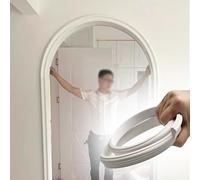 Jievmrs Moldura Decorativa Flexible para Arcos de Puertas, Embellecedor Universal de Esquinas Redondeadas para Interiores, Moldura Semicircular para Sala de Estar(W 7cm(2 3/4"),L10m/32.8ft)