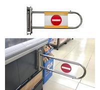 Jievmrs Puerta Batiente de Entrada Puerta de Entrada Unidireccional con Mecanismo de Muelle y Señalización, Puerta de Acceso Manual de Seguridad para Entrada a Comercios, Barrera de Seguridad