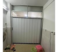 Jievmrs Puerta Plegable Puerta de Acordeón Pequeña para Armario de Cocina, Puertas Corredizas Plegables Retráctiles con Marco, Separador de Ambientes Interior con Herrajes(43x48in(110x122cm))