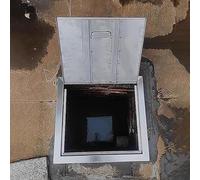 Jievmrs Trampilla Pladur Panel de Acceso para Piso de Acero, Trampilla de Inspección de Plomería, Puerta de Acceso con Bisagras para Válvulas de Agua y Sistemas de Conductos(25x15cm (10x6in))