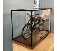 Jievmrs Vitrina Vitrina Acrílica Estrecha y Alargada con Compartimentos de Almacenamiento Transparentes, Caja de Plástico Antipolvo para Maquetas de Coches Funda(80x60x80cm/31x24x31in)