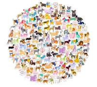 JIEYAO 100 calcomanías para perros, calcomanías de cachorro para botellas de agua, calcomanías de vinilo impermeables estéticas para amantes de los perros, accesorios para álbumes de recortes,