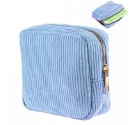 JIEYAO Bolsa de almacenamiento de servilletas sanitarias de pana, bolsa de período portátil para adolescentes, bonita bolsa de período, bolsa suave para copa menstrual, bolsa de primera almohadilla