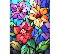 Jieyisier Diamond Painting Adulte,Diamant Painting Kit,peinture Diamant Fleurs,Adecuado para adultos,Regalos,Decoración interior 30 x 40 cm