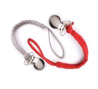 JIEYUCHU Cadena Chupete Bebe 2pcs, Portavasos para Bebé, Cadena Trenzada para Chupete, Cadenas para Chupetes para Botellas, Cochecitos