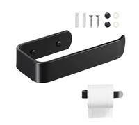 JIEYUCHU Portarrollos Papel Higienico, Portarrollos de Papel Higiénico Autoadhesivo, Moderno Soporte para Rollo de Papel Higiénico, no Necesita Taladrar, Apto para Baño, Cocina (Negro)