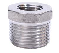 JIEYUZYUO 1/8", 1/4", 3/8", 1/2", 3/4", 1"-2", Nptho, Hembra, Casquillo Reductor, Acero Inoxidable 304, Conector para Tubería, Adaptador Paraua/Dn8 1L4 Npt Male/Dn15 1L2 Npt Female