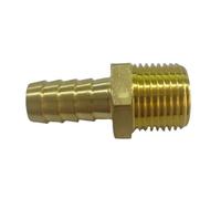 JIEYUZYUO 1/8", 1/4", 3/8", 1/2", 3/4" Nptho-Hembra, 1/8"-3/4", Conector de Manguera de Latón Paraua, Gas Y Combustible/Male To Hose Barb/1L2 Npt To 3L8 Inch