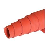 JIEYUZYUO 1 Lámina de Gomaespuma de Silicona Roja, de Celda Cerrada, Resistente a Altas Temperaturas, Color Rojo, Grosor de 1 Mm a 20 Mm./500Mm*500Mm*3.0Mm