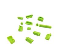 JIEYUZYUO 13/16Pcs Colorful Silicanti Dust Plug Cover， Stopper Laptop Dust Plug Laptop Dustproof/16Pcs Green