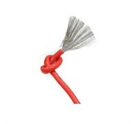 JIEYUZYUO 1M Heat-Resistant Cable 30 28 26 24 22 20 18 16 15 14 13 12 10 Awg,Ultra Soft Silicwire High Temperature Flexible Copper/Red/26Awg