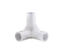 JIEYUZYUO 2 a 10 Piezas de Conector Tridimensional Cruzado de 12 a 25 Mm para Tubería de Riego Accesorios de Tubo de 4 Vías para Estanterías de Jardín Y Bricolaje/Inner Dia 12Mm/2Pcs