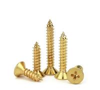 JIEYUZYUO 20/30 Piezas Tornillos Autorroscantes Phillips de Cabeza Avellanada de Latón M2/M2.5/M3-M8 con Rosca Métrica para Tableros de Madera/10Mm/M4 (20Pcs)