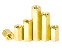 JIEYUZYUO 3-50 Tornillos Hexagonales Hembra M2 M2.5 M3, Separadores de Latón para Pcb, Espaciadores Hexagonales/Color/M2*25Mm (50Pcs)