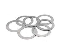 JIEYUZYUO 50 Arandelas Planas de Acero Inoxidable de Alta Precisión, Junta de Ajuste M6, Espesor 0,1/0,2/0,3/0,5/1 Mm./50Pcs/6 * 10 * 0.2