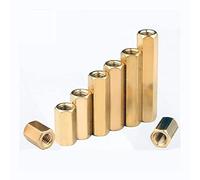 JIEYUZYUO 50 Espaciadores Hexagonales de Latón M2 M2.5, Espaciadores de Perno Hexagonal, Pilares Huecos/5Mm/M2*L(50Pcs)