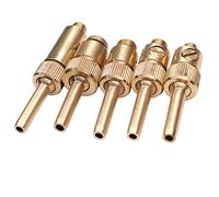 JIEYUZYUO 5Pcs Brass Water Curtain Adjustable Line Fountain Nozzles M8-M14 External Thread Indoor And Outdoor Landscape Decorative Sprinkler/E
