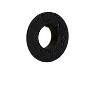 JIEYUZYUO Agujero Redondo para Lavabo de Baño, Tapa de Rebose, Lavabo Dere, Inserto de Cocina, Tapón de Anillo Cromado de Latón de 1,8 M/Black