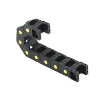 JIEYUZYUO Cadenas Portacables de Transmisión de Plástico de 1 M, Tipo Puente Abierto, Tipo a 20/25, Cadena de Arrastre con Conectores Finales, Transportador de Cables para Máquinas Herramienta Cnc/R40