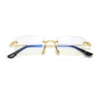 JIEYUZYUO Gafas de Lectura Bifocales con Bloqueo de Luz Azul,Gafas de Lectura Modernas de Medio Mpara Hombre,Gafas de Lectura de Doble Uso para Cerca Y Lejos/3