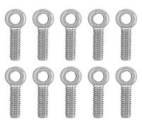 JIEYUZYUO Lifting Eye Bolt 10 Pcs,Stainless Steelhinery Shoulder Swing Lifting Eye Bolt M6X20Mm-M6X60Mm For Construction Steel Pipe Fasteners/Color/M6*60Mm