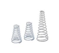 JIEYUZYUO Resortes de Compresión Cónicos de Torre, 10 Unidades, Acero Inoxidable 304, Resorte de Presión Cónico, Diámetro Del Alambre: 0,3/0,4/0,5/0,6/0,8 Mm/10Pcs 0.7 * 4.5-8 * 10Mm