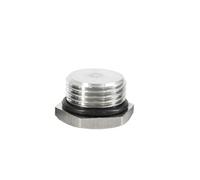 JIEYUZYUO Tornillo Ts, Roscaho Nptt, Tapa Hexagonal de Acero Inoxidable 304, Tapón Sólido Hexagonal Exterior con Junta Tórica Negra, Accesorio para Tuberías Deua Y Aceite./ Color/M18*1.5