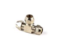 JIEYUZYUO Tubo de 4, 6, 8, 10, 12, 14 Y 16 Mm, Casquillo de Latón, Conector de Compresión, Aceite Yua. Adaptador de Gas Tipo L en Forma de T/T/Od Tube 10Mm